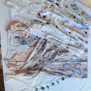 Floral Print Women's Tops - Set of 3